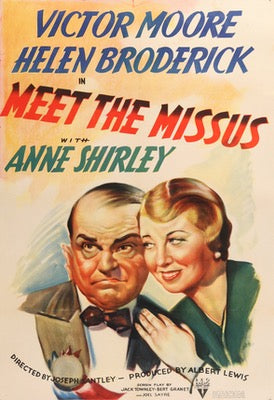 Meet the Missus (1937) original movie poster for sale at Original Film Art