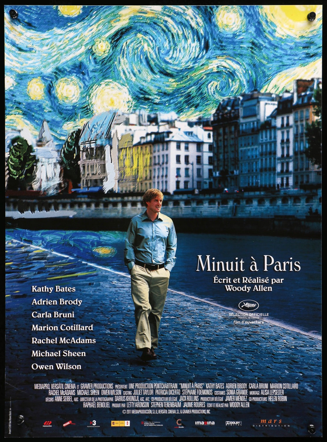 Midnight in Paris (2011) original movie poster for sale at Original Film Art - Vintage Movie Posters