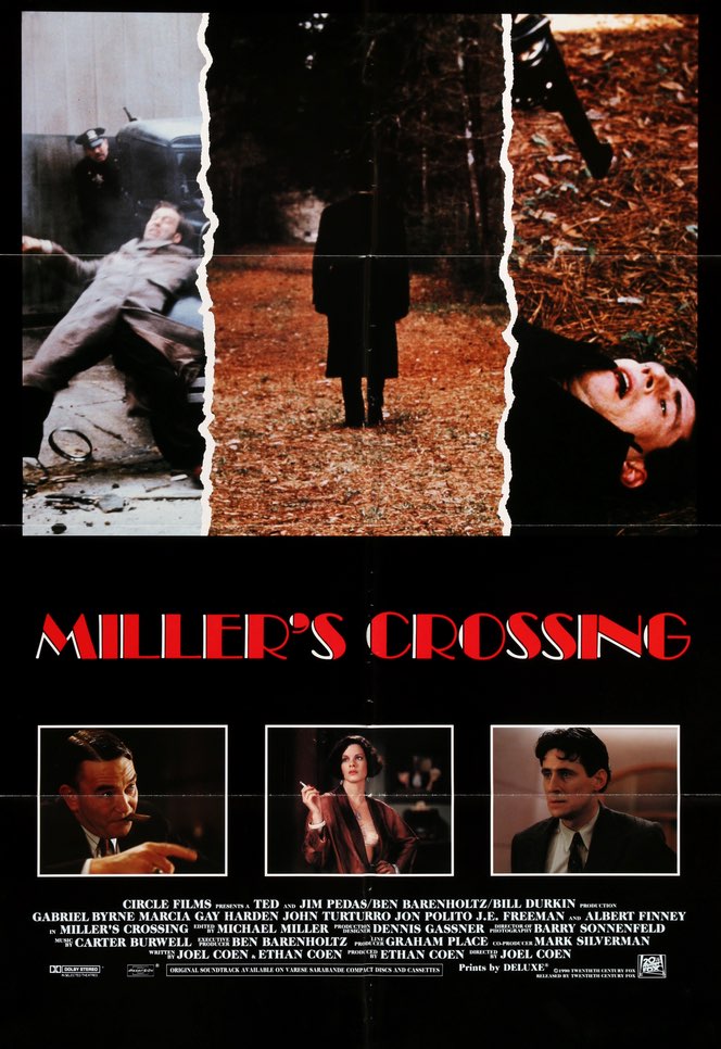 Miller's Crossing (1990) original movie poster for sale at Original Film Art - Vintage Movie Posters