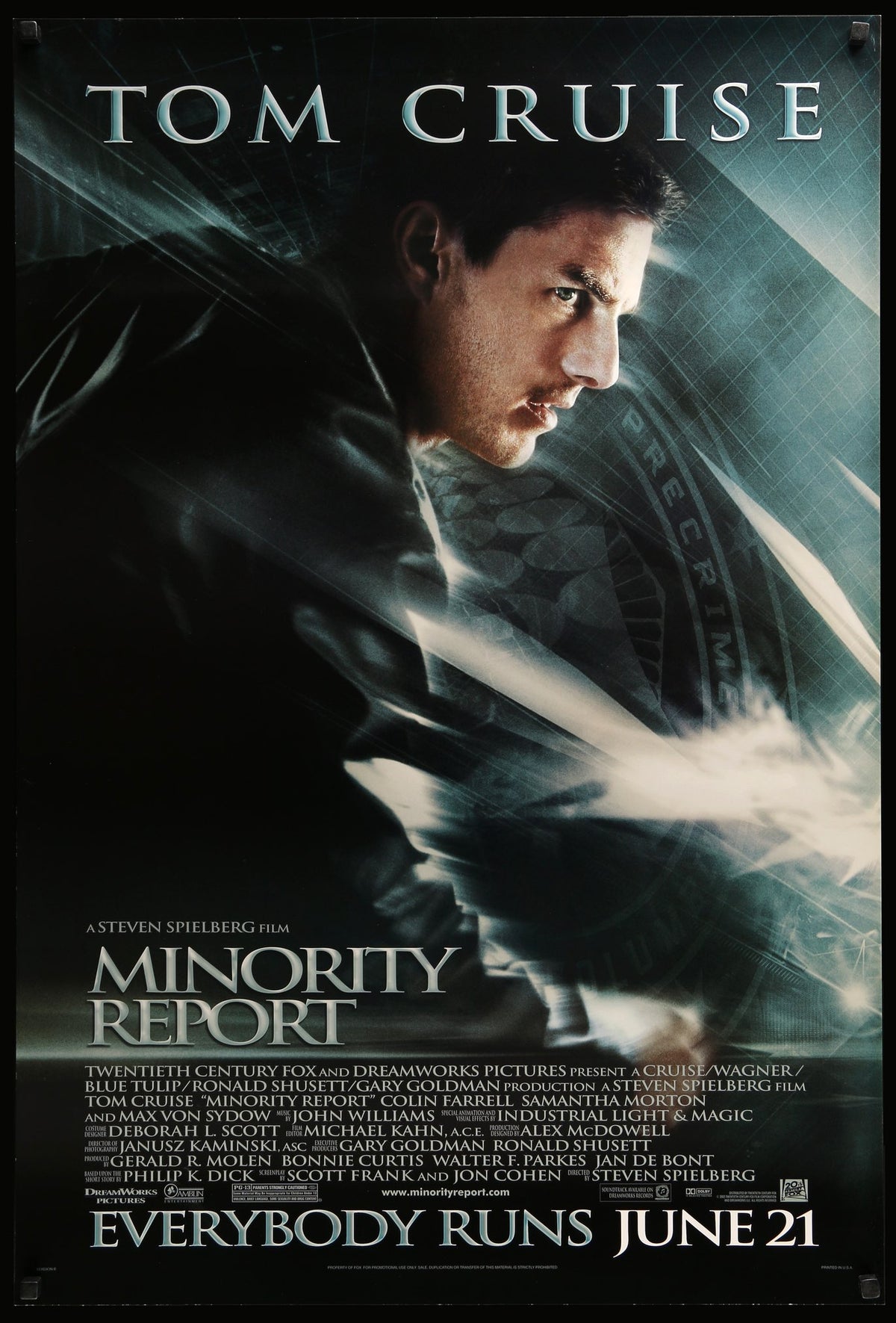 Minority Report (2002) original movie poster for sale at Original Film Art