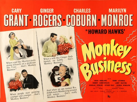 Monkey Business (1952) original movie poster for sale at Original Film Art