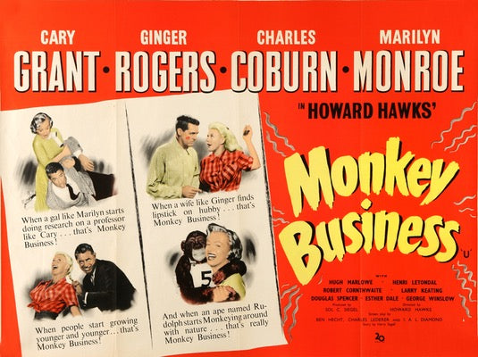 Monkey Business (1952) original movie poster for sale at Original Film Art - Vintage Movie Posters