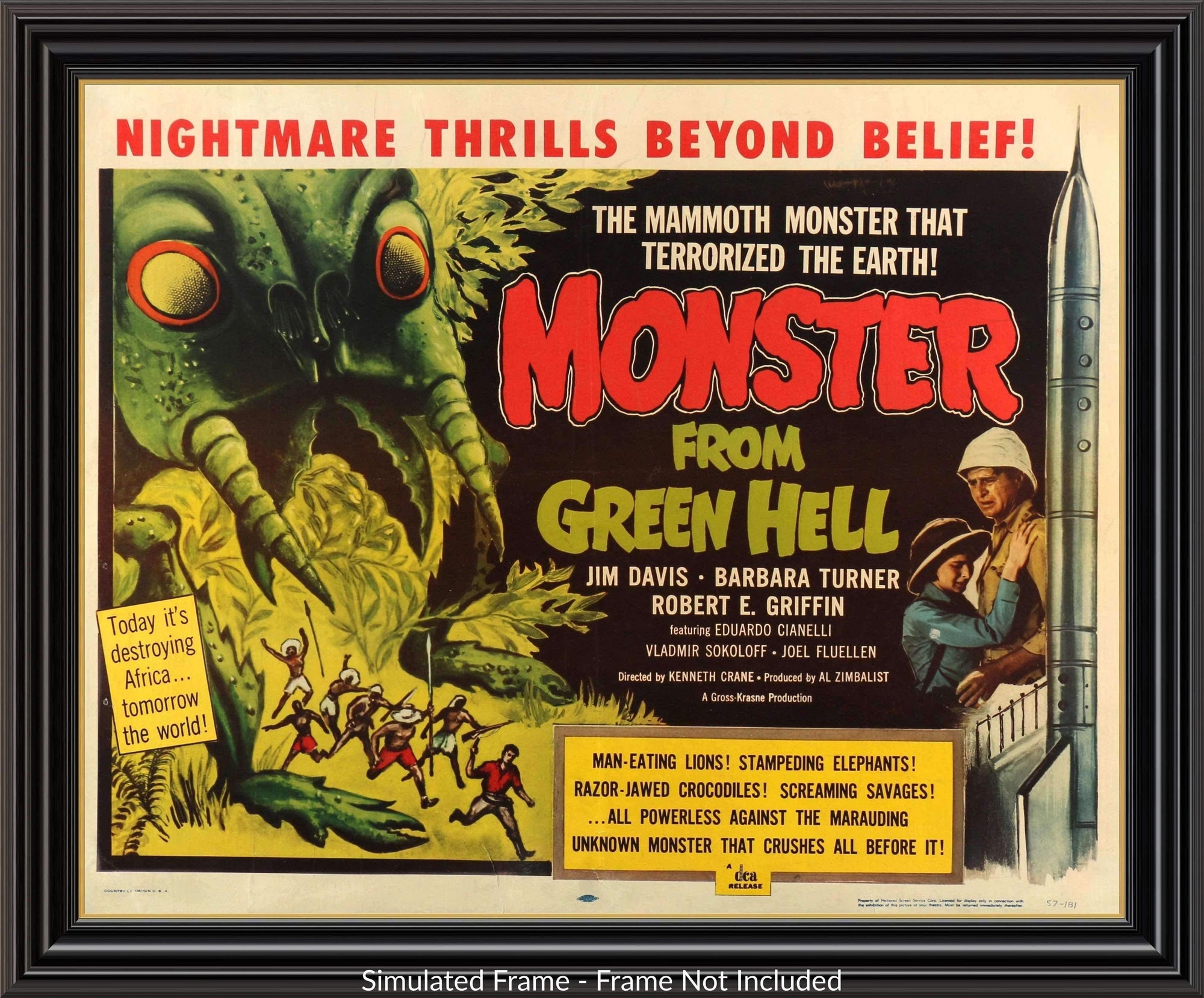 Monster From Green Hell (1957) original movie poster for sale at Original Film Art