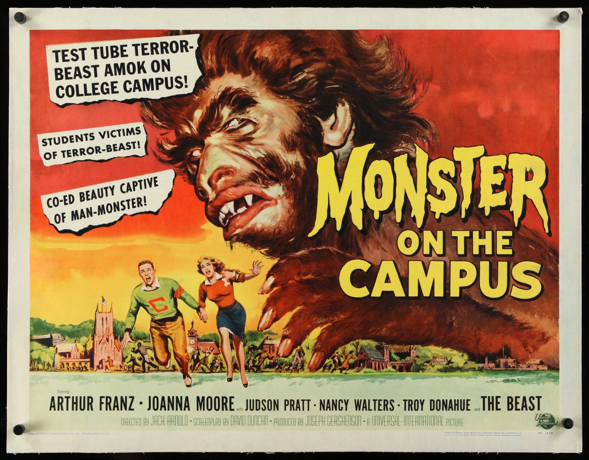 Monster on the Campus (1958) original movie poster for sale at Original Film Art