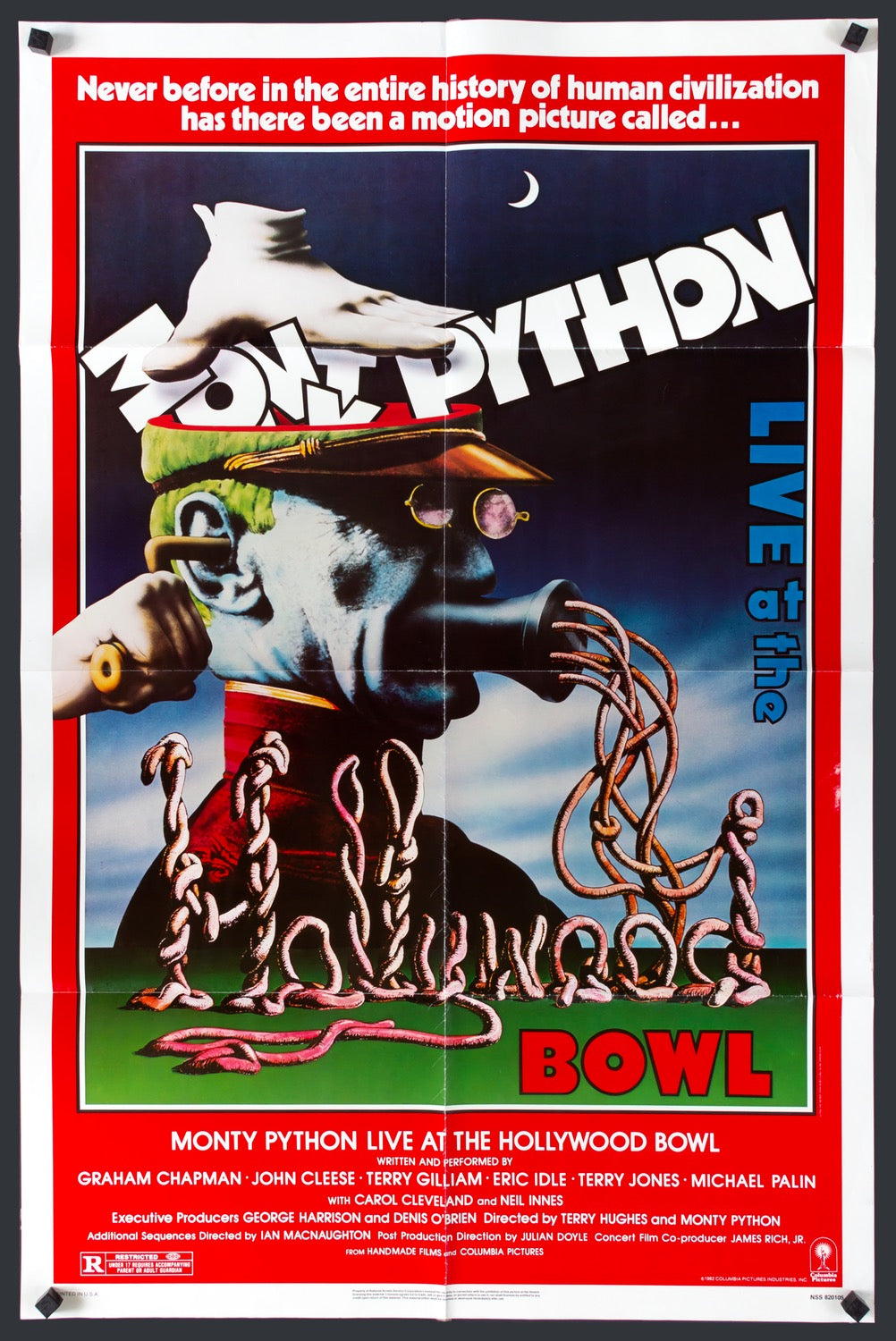 Monty Python Live at the Hollywood Bowl (1982) original movie poster for sale at Original Film Art - Vintage Movie Posters
