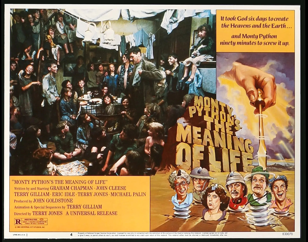 Monty Python&#39;s The Meaning of Life (1983) original movie poster for sale at Original Film Art - Vintage Movie Posters