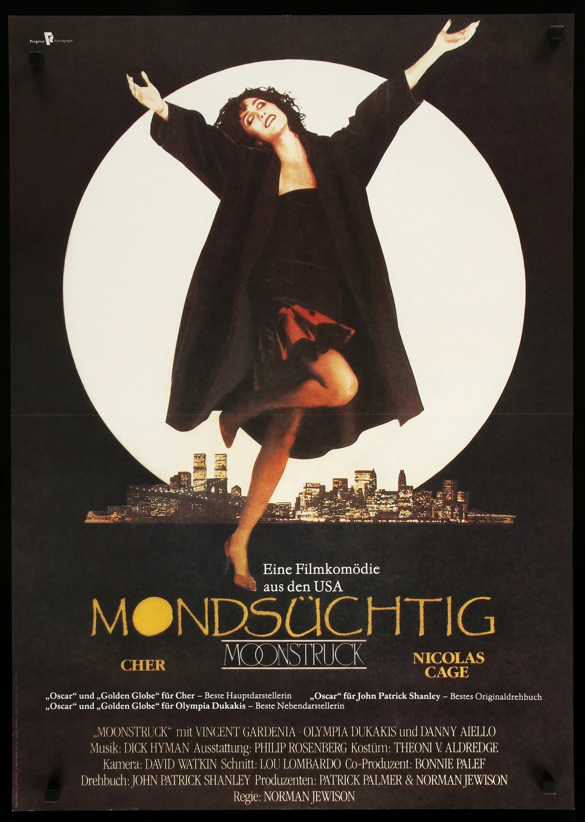 Moonstruck (1987) original movie poster for sale at Original Film Art - Vintage Movie Posters
