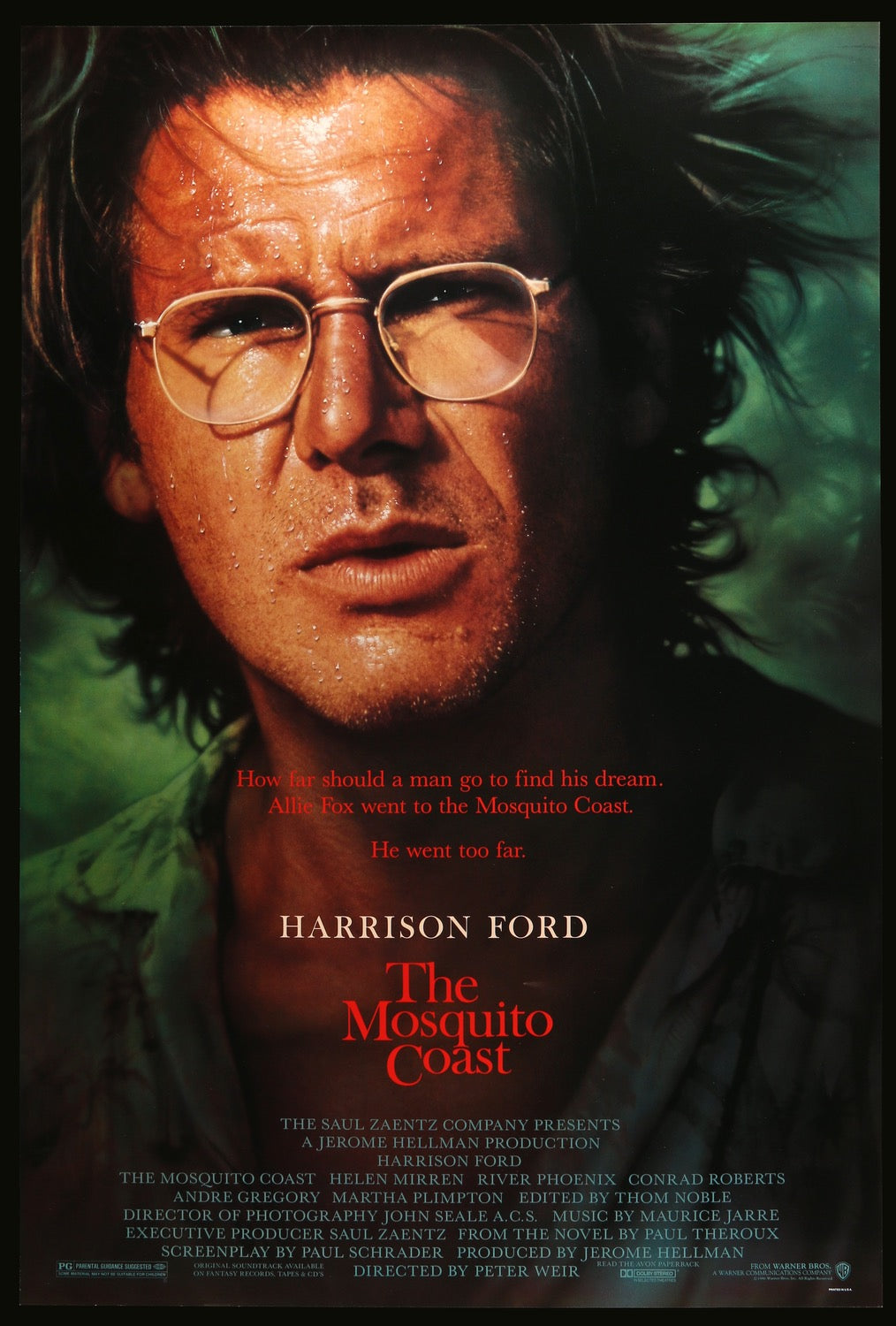 Mosquito Coast (1986) original movie poster for sale at Original Film Art - Vintage Movie Posters