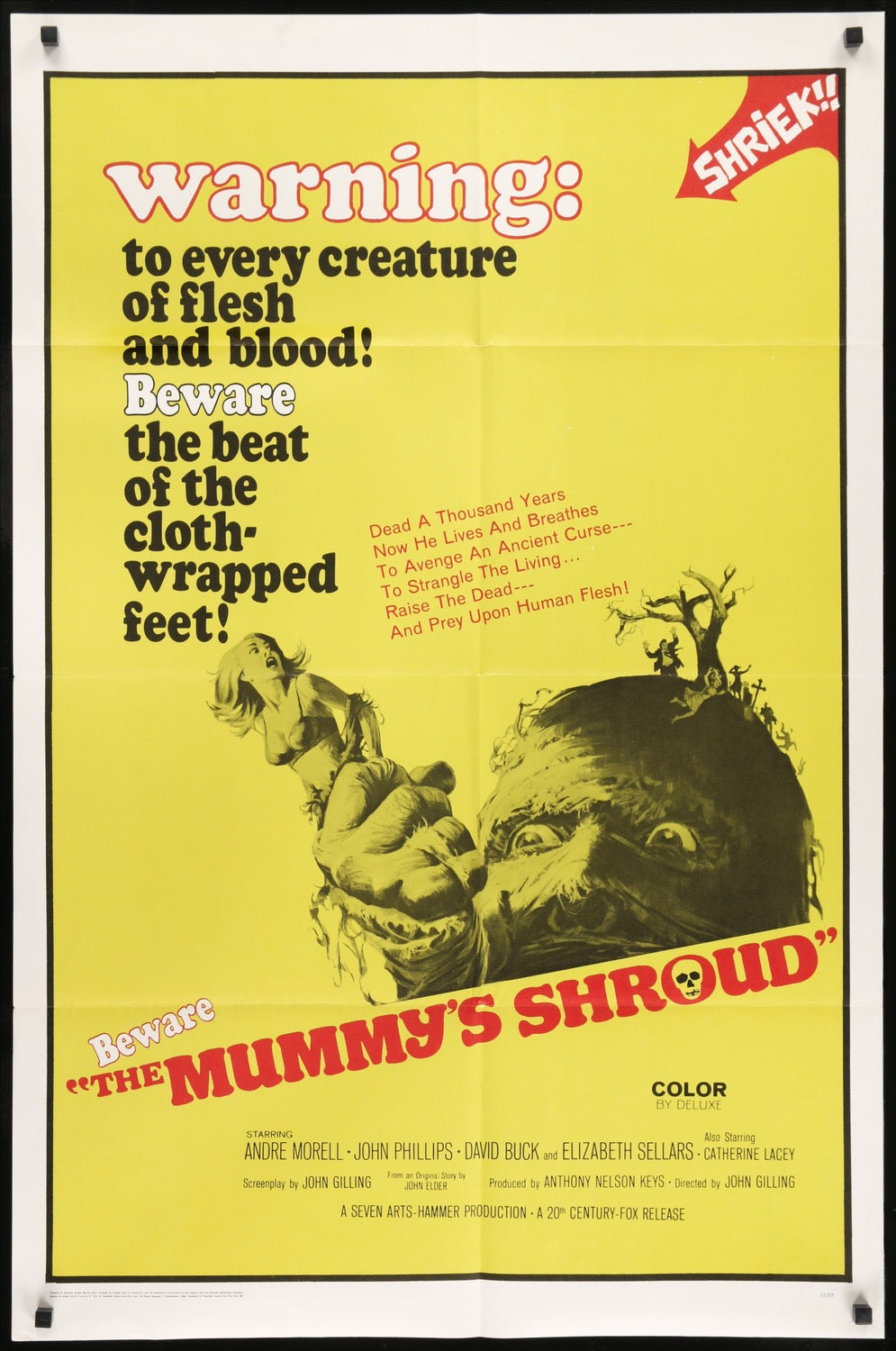 Mummy&#39;s Shroud (1967) original movie poster for sale at Original Film Art - Vintage Movie Posters