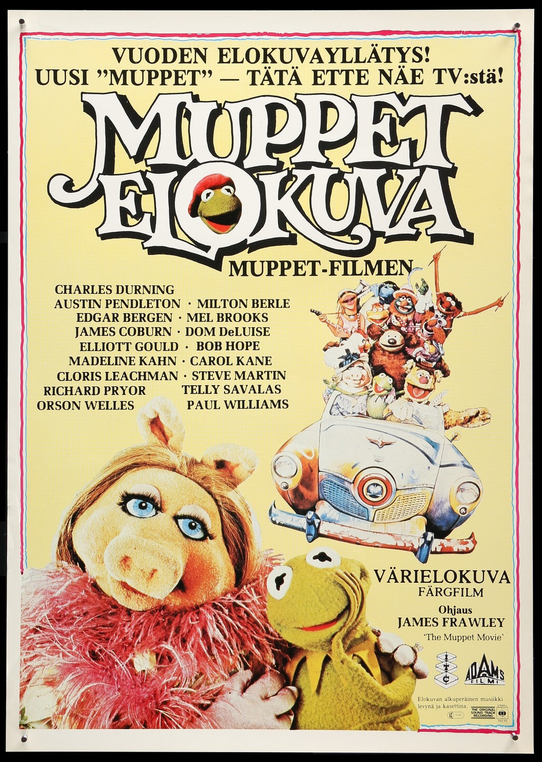 Muppet Movie (1979) original movie poster for sale at Original Film Art - Vintage Movie Posters
