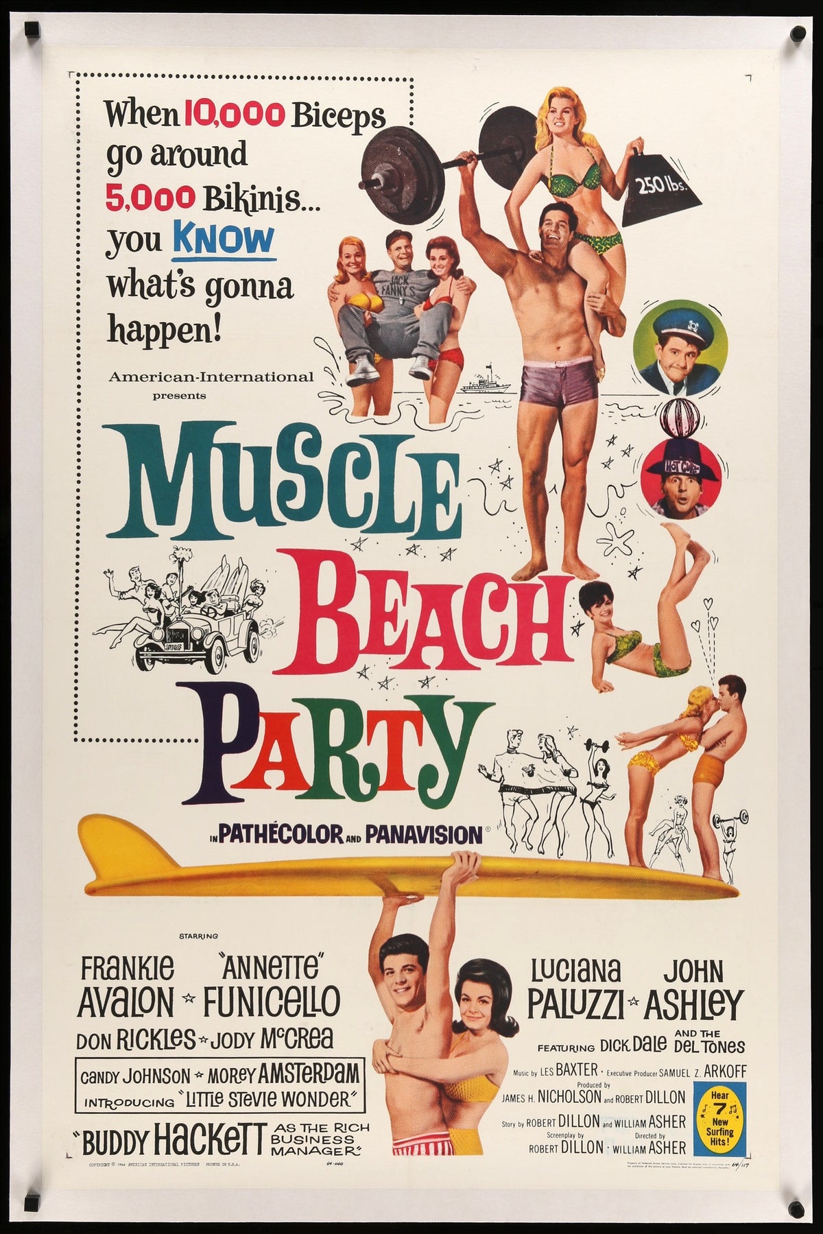 Muscle Beach Party (1964) original movie poster for sale at Original Film Art - Vintage Movie Posters