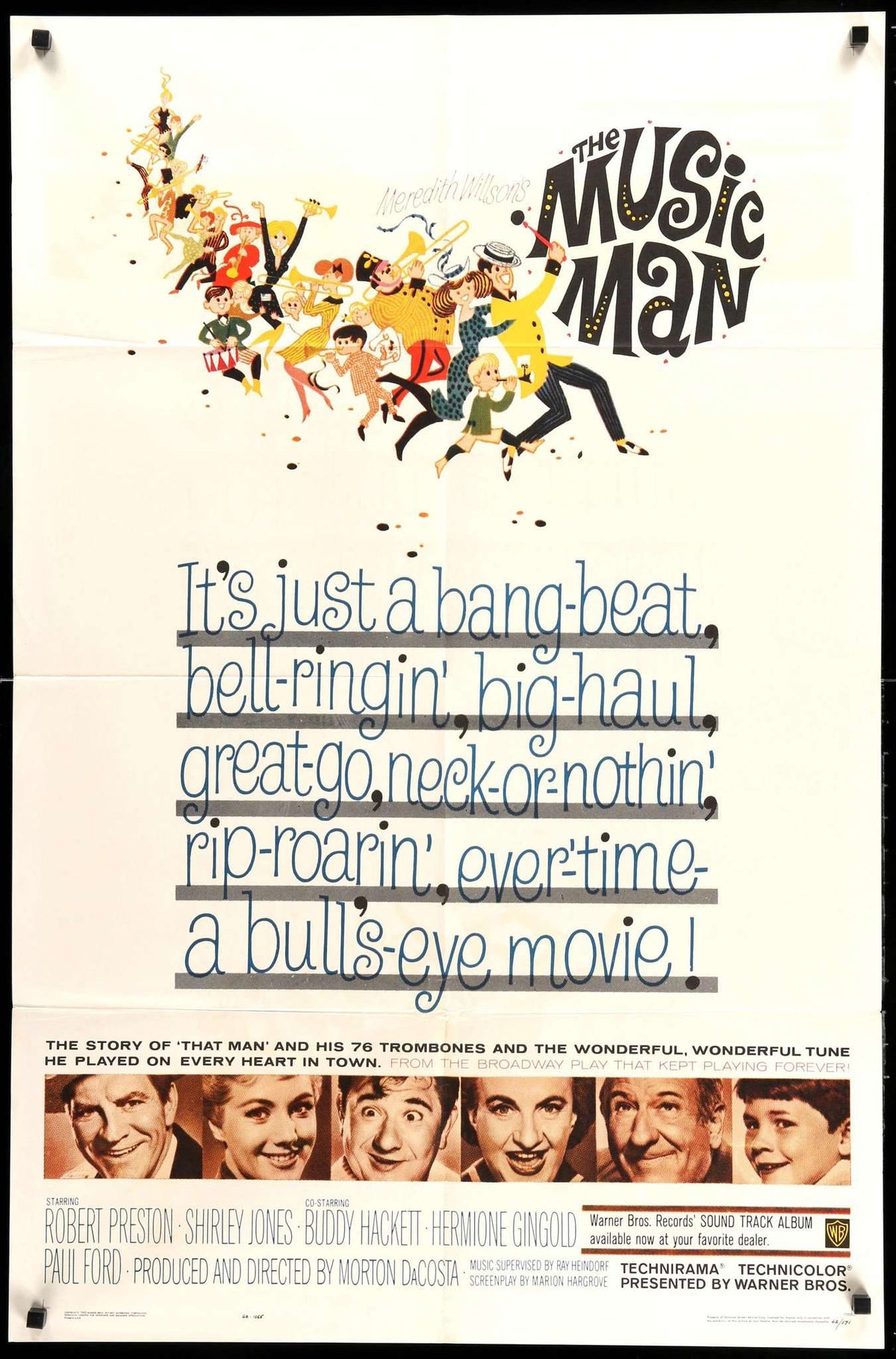 Music Man (1962) original movie poster for sale at Original Film Art