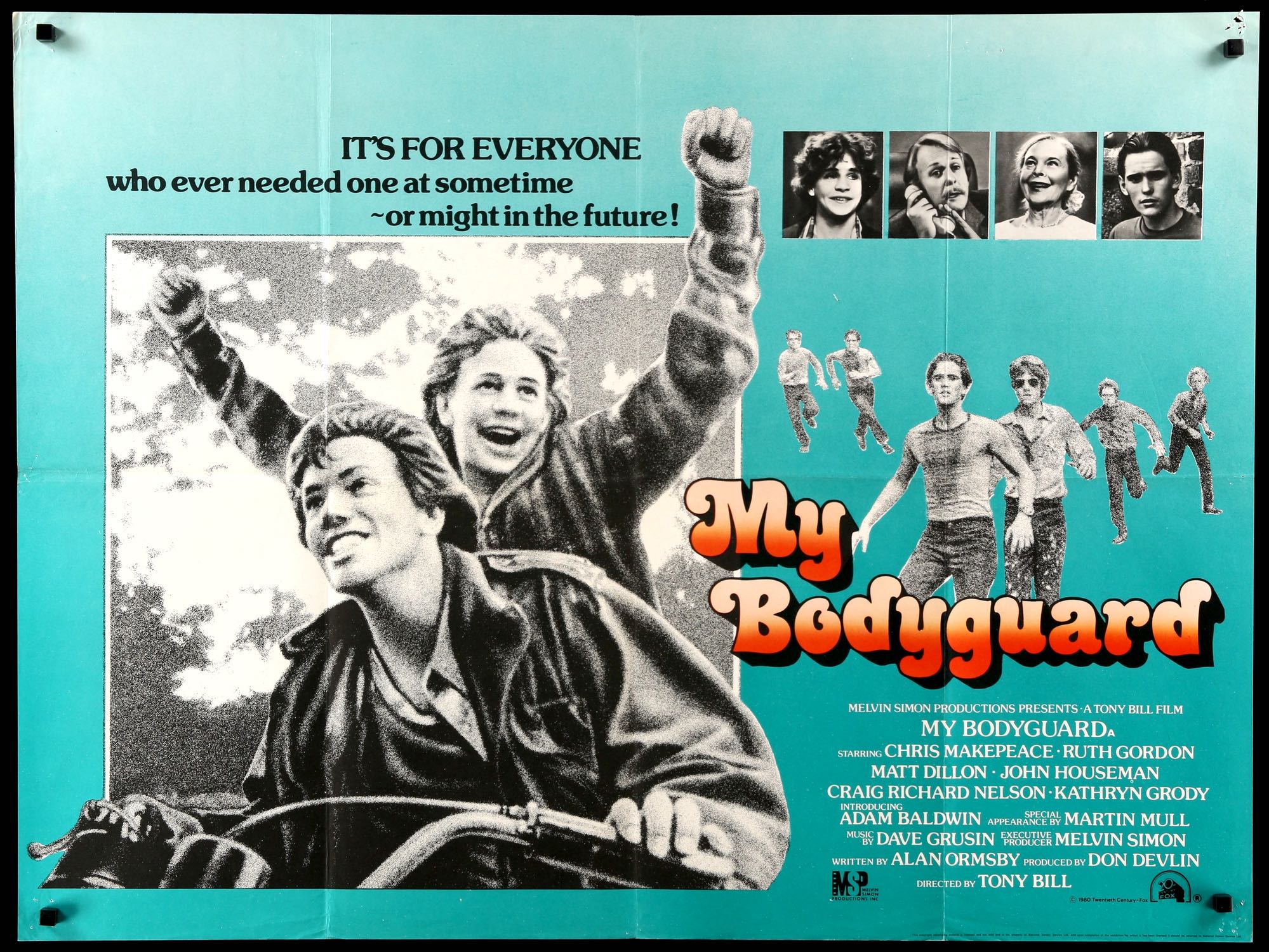 My Bodyguard (1980) original movie poster for sale at Original Film Art