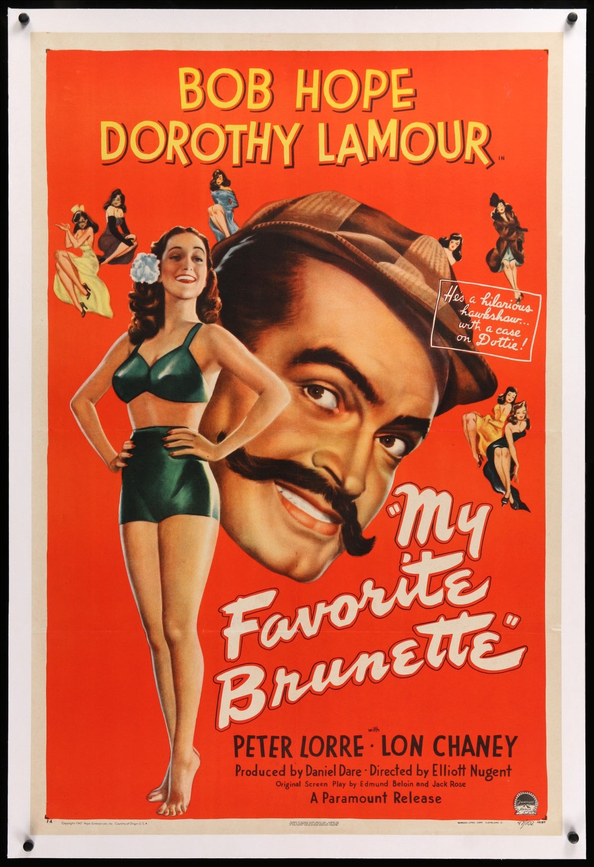 My Favorite Brunette (1947) original movie poster for sale at Original Film Art - Vintage Movie Posters