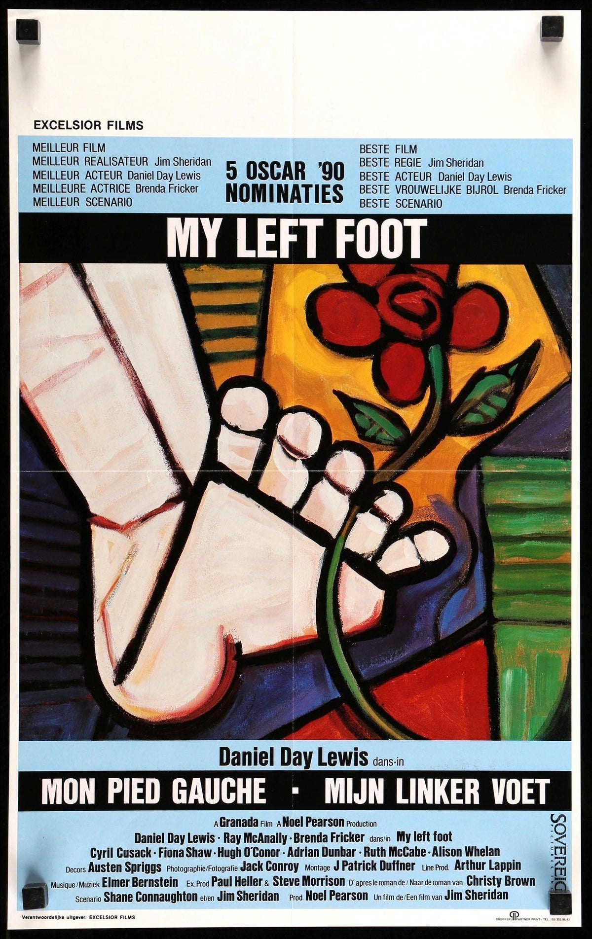 My Left Foot (1989) original movie poster for sale at Original Film Art