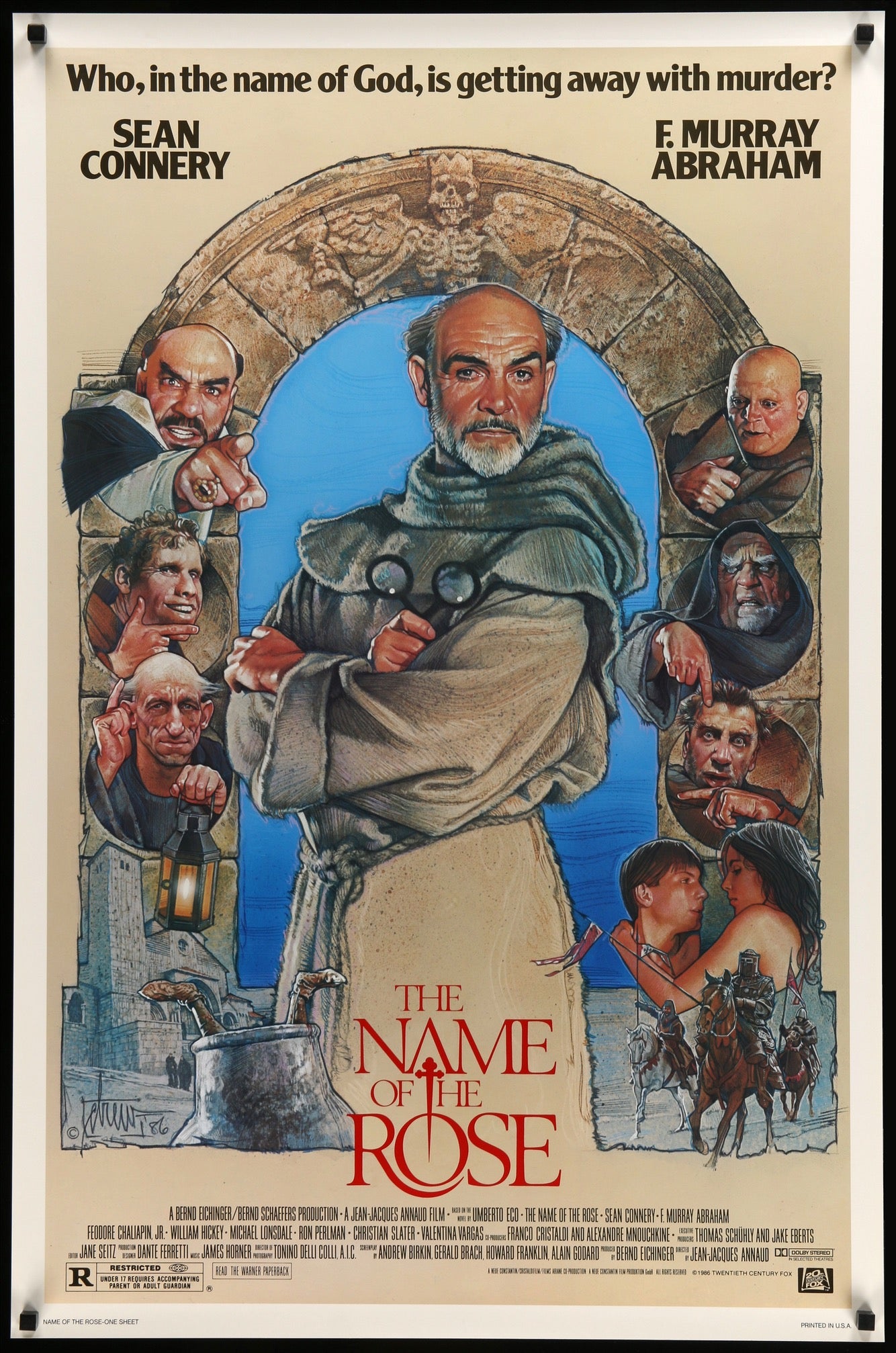 Name of the Rose (1986) original movie poster for sale at Original Film Art