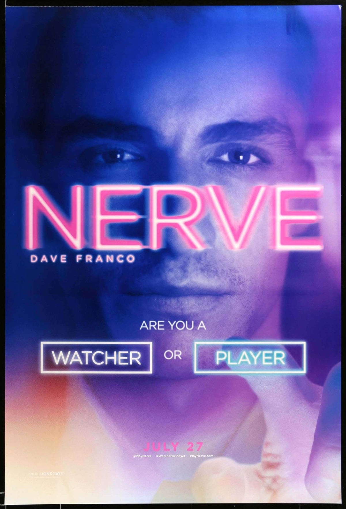 Nerve (2016) original movie poster for sale at Original Film Art