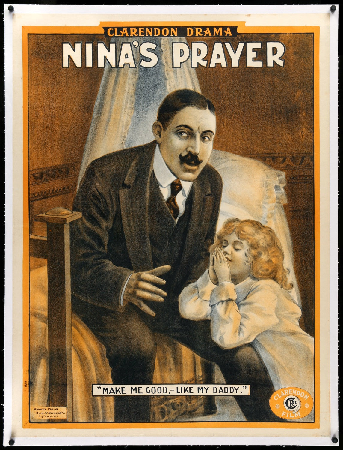 Nina's Evening Prayer (1912) original movie poster for sale at Original Film Art