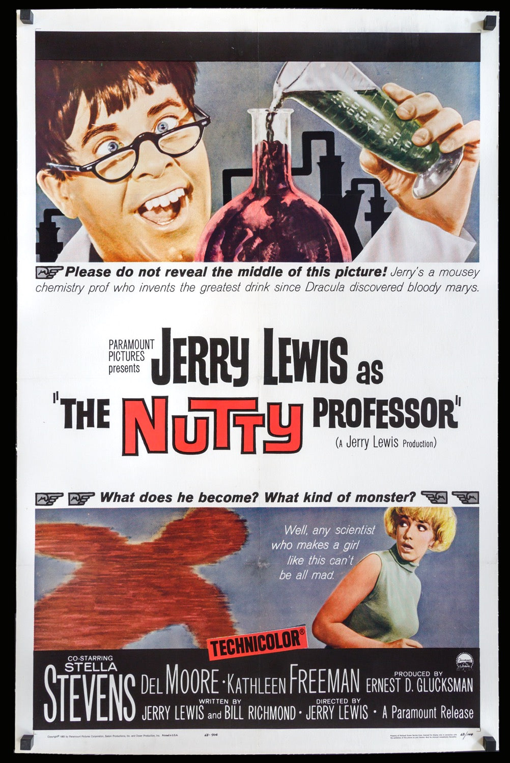 Nutty Professor (1963) original movie poster for sale at Original Film Art