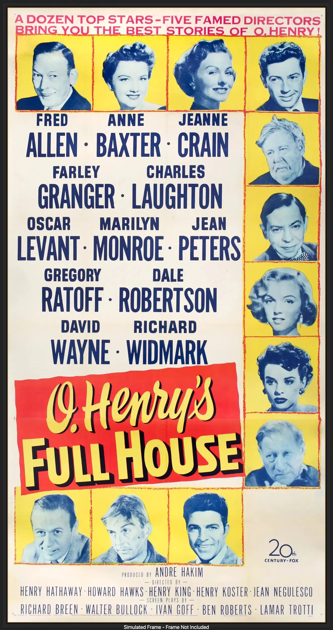 O. Henry's Full House (1952) original movie poster for sale at Original Film Art - Vintage Movie Posters
