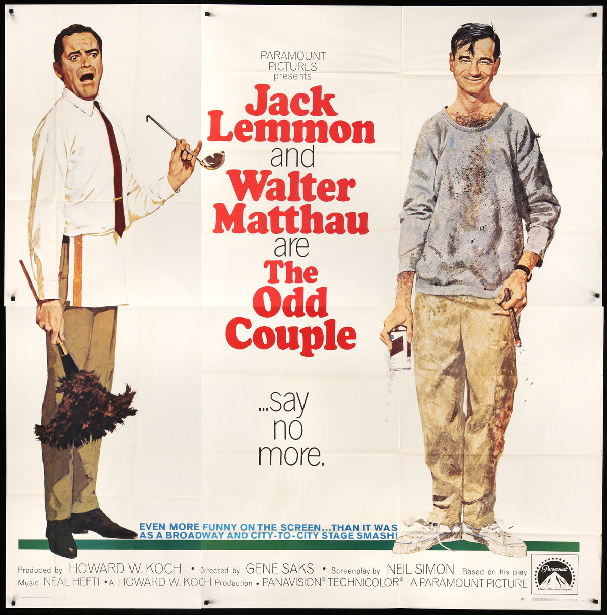 Odd Couple (1968) original movie poster for sale at Original Film Art - Vintage Movie Posters