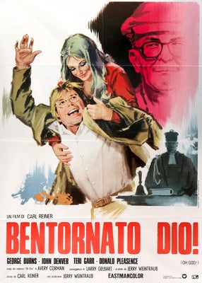 Oh, God! (1977) Original Italian 2 Fogli Movie Poster - Original