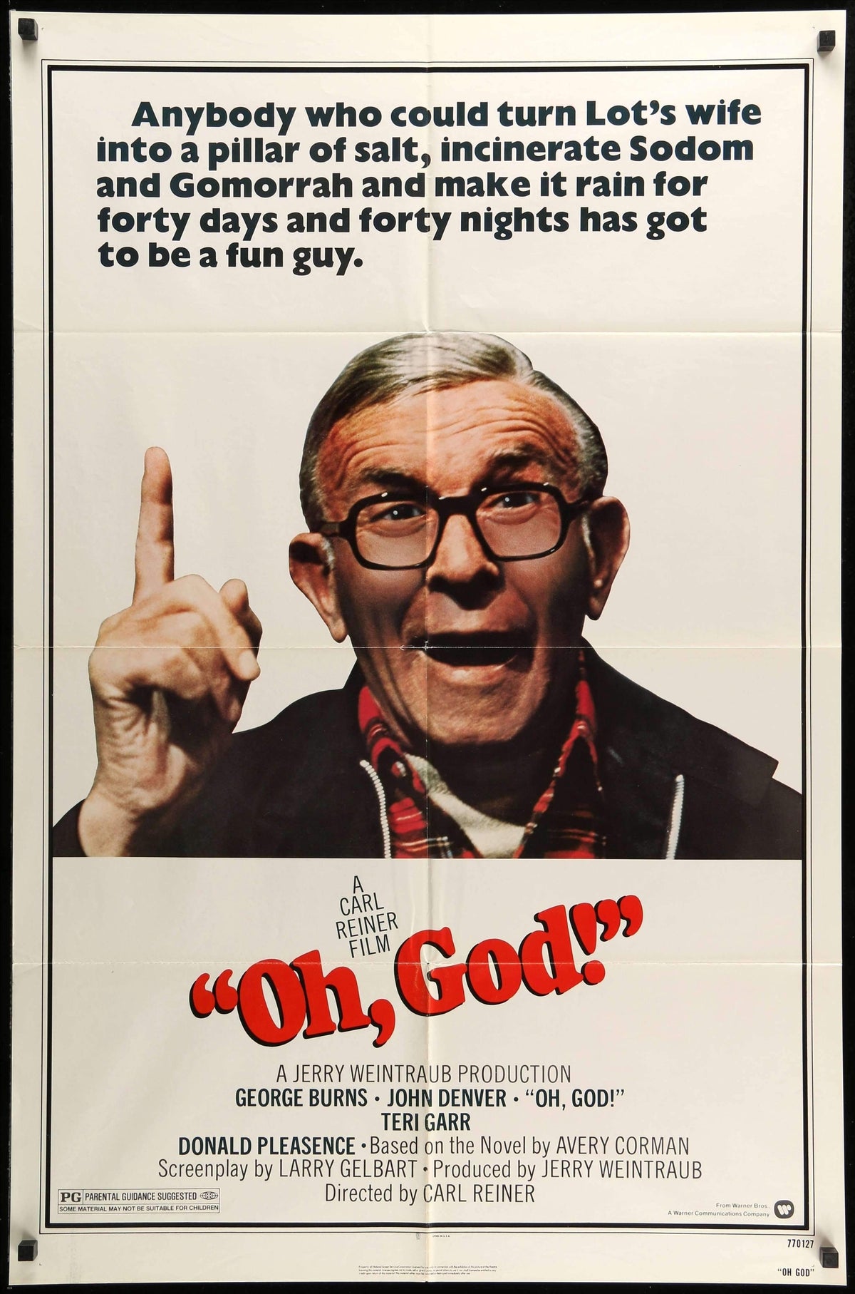 Oh, God! (1977) original movie poster for sale at Original Film Art - Vintage Movie Posters