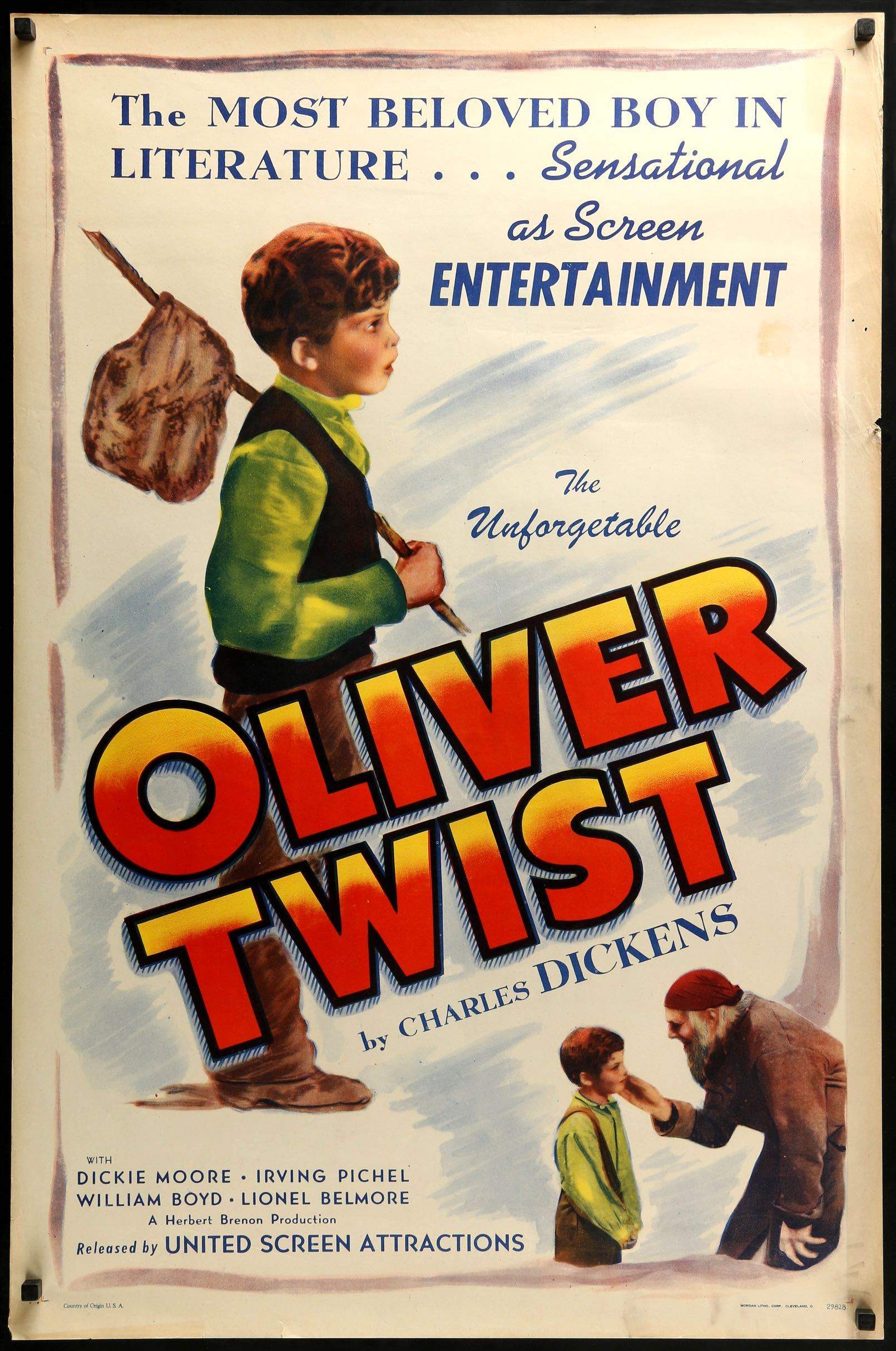 Oliver Twist (1933) Original One-Sheet Movie Poster - Original
