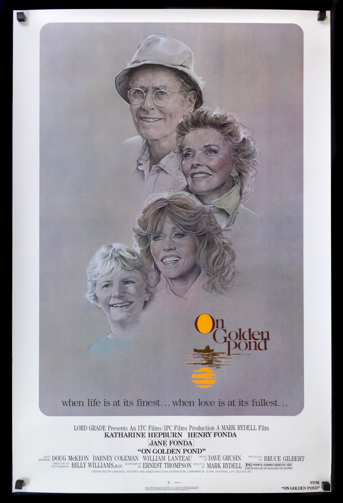 On Golden Pond (1981) original movie poster for sale at Original Film Art - Vintage Movie Posters