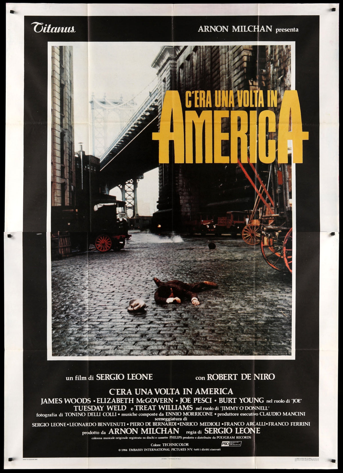 Once Upon a Time in America (1984) original movie poster for sale at Original Film Art