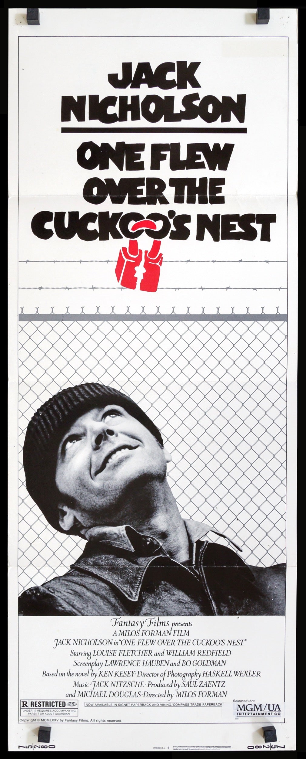 One Flew Over the Cuckoo&#39;s Nest (1975) original movie poster for sale at Original Film Art