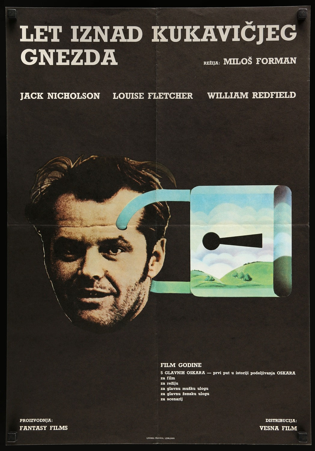 One Flew Over the Cuckoo's Nest (1975) original movie poster for sale at Original Film Art - Vintage Movie Posters