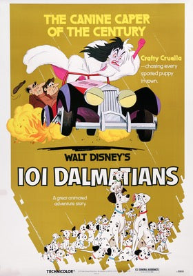 101 Dalmatians (1961) original movie poster for sale at Original Film Art