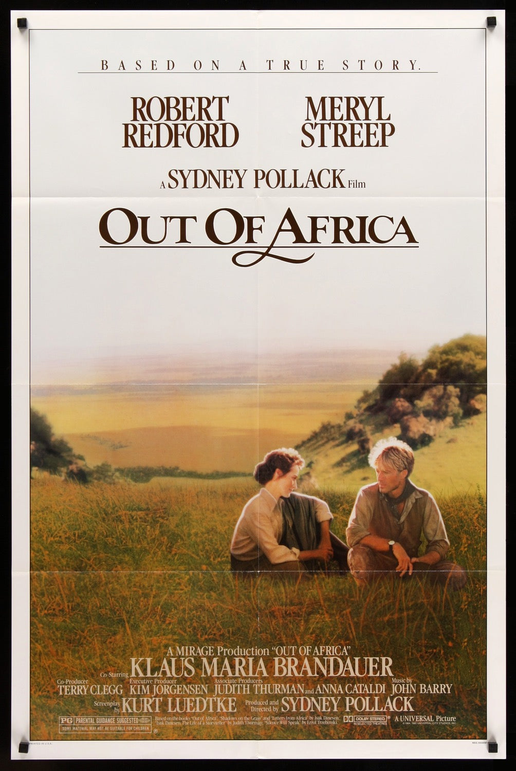 Out of Africa (1985) original movie poster for sale at Original Film Art