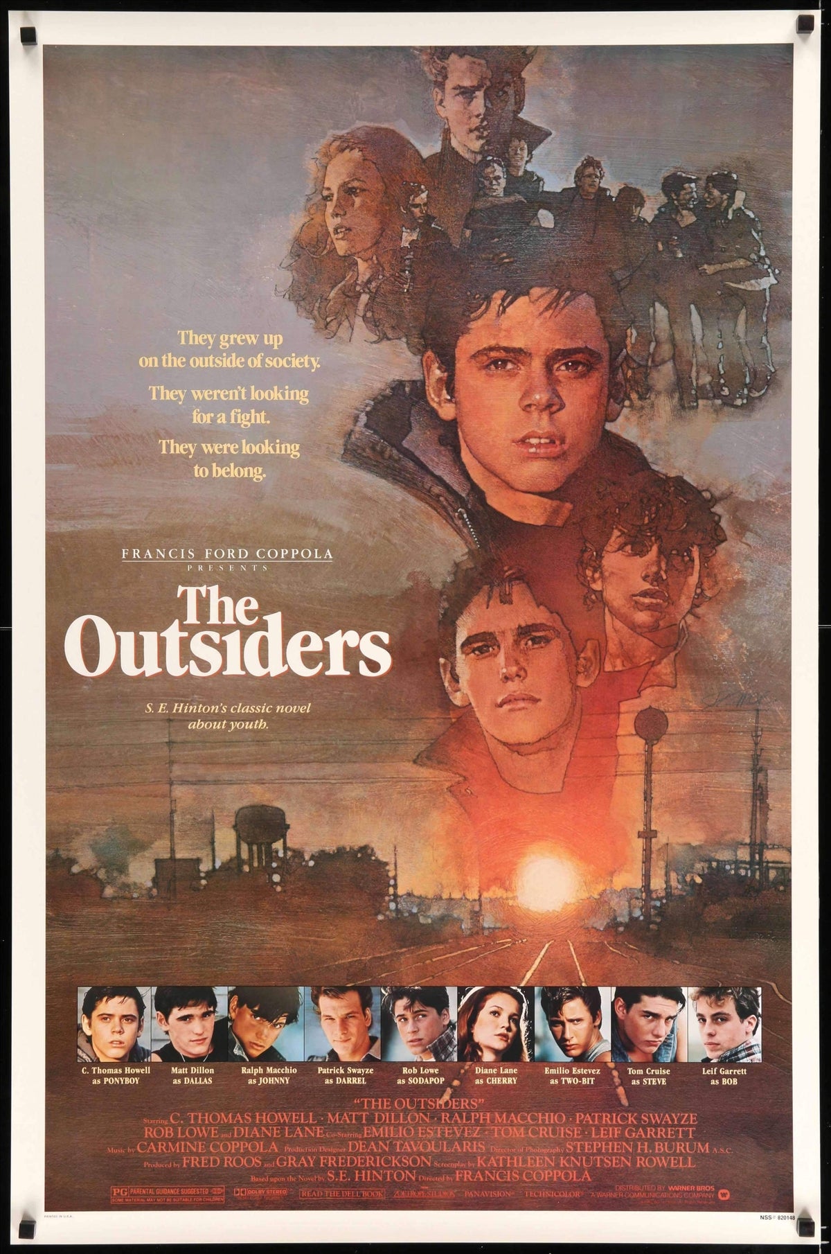 Outsiders (1983) original movie poster for sale at Original Film Art - Vintage Movie Posters