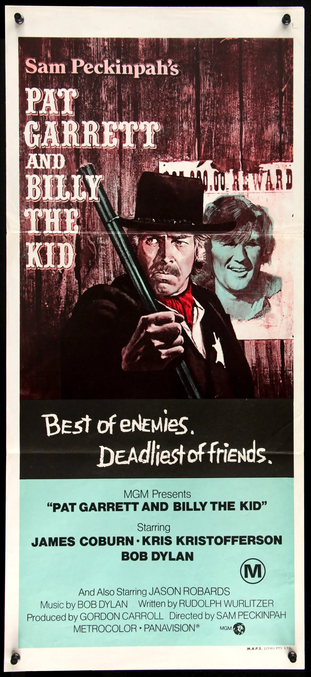 Pat Garrett and Billy the Kid (1973) original movie poster for sale at Original Film Art