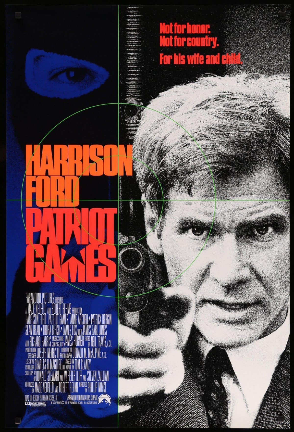 Patriot Games (1992) original movie poster for sale at Original Film Art - Vintage Movie Posters