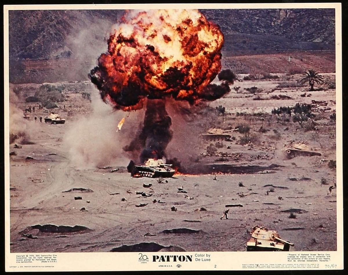 Movie Poster - Patton (1970) Lobby Card #2  - Original Film Art - Vintage Movie Posters
