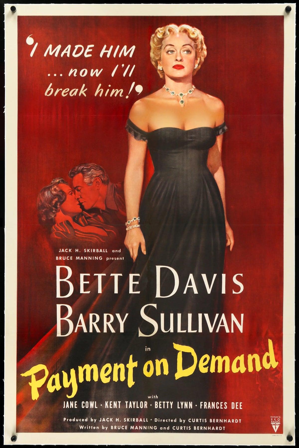 Payment on Demand (1951) original movie poster for sale at Original Film Art - Vintage Movie Posters