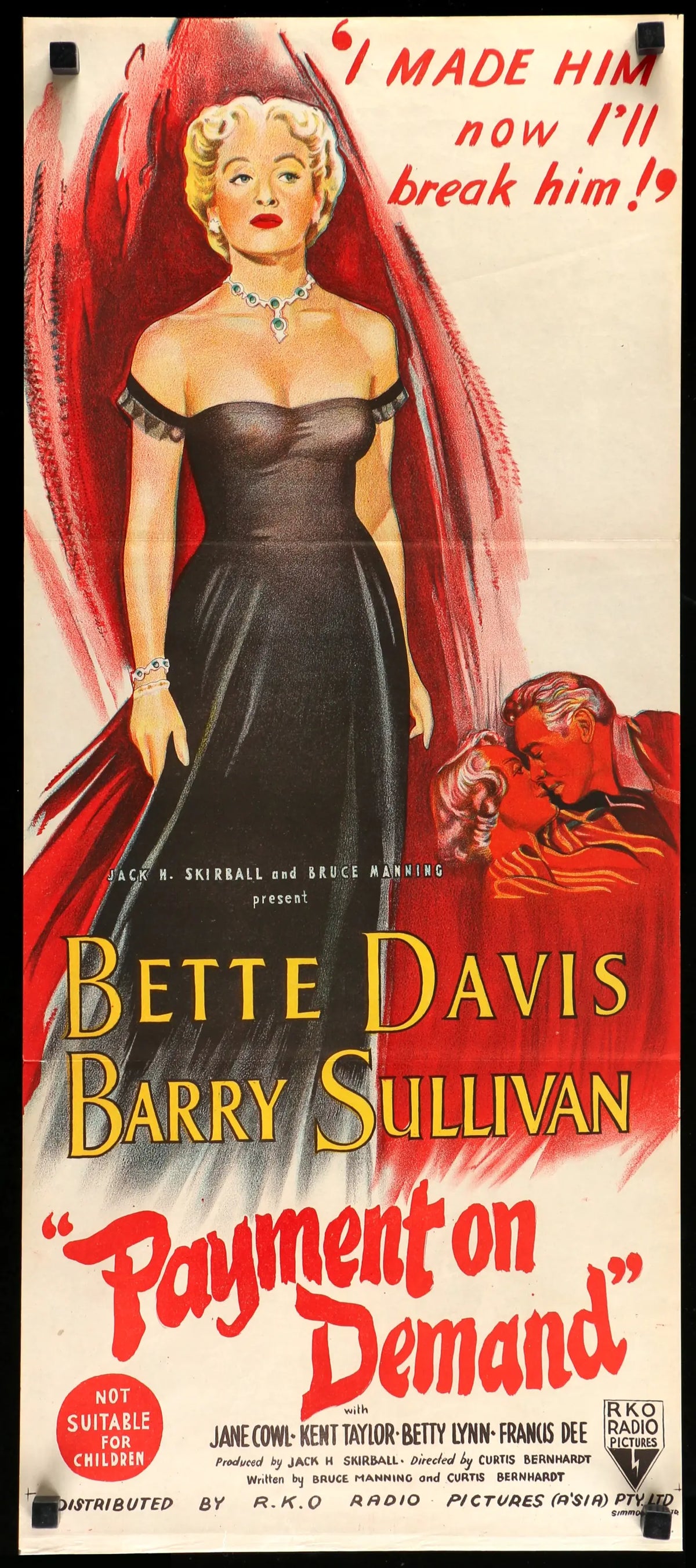 Payment on Demand (1951) original movie poster for sale at Original Film Art - Vintage Movie Posters
