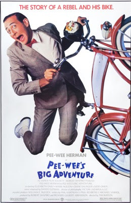 Pee-Wee's Big Adventure (1985) original movie poster for sale at Original Film Art - Vintage Movie Posters