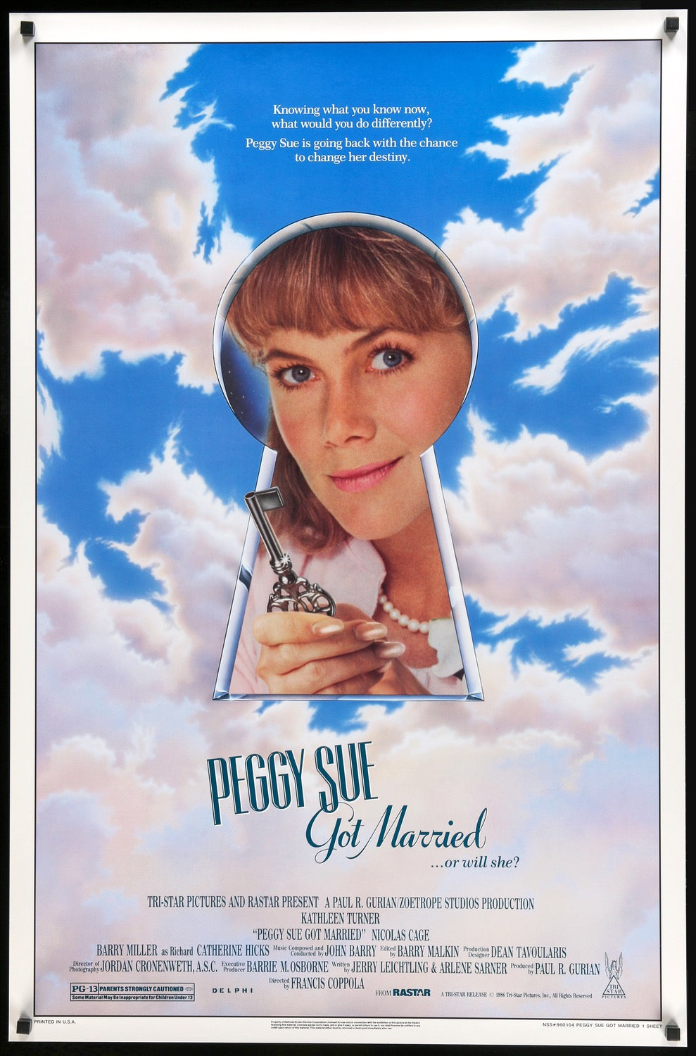 Peggy Sue Got Married (1986) original movie poster for sale at Original Film Art