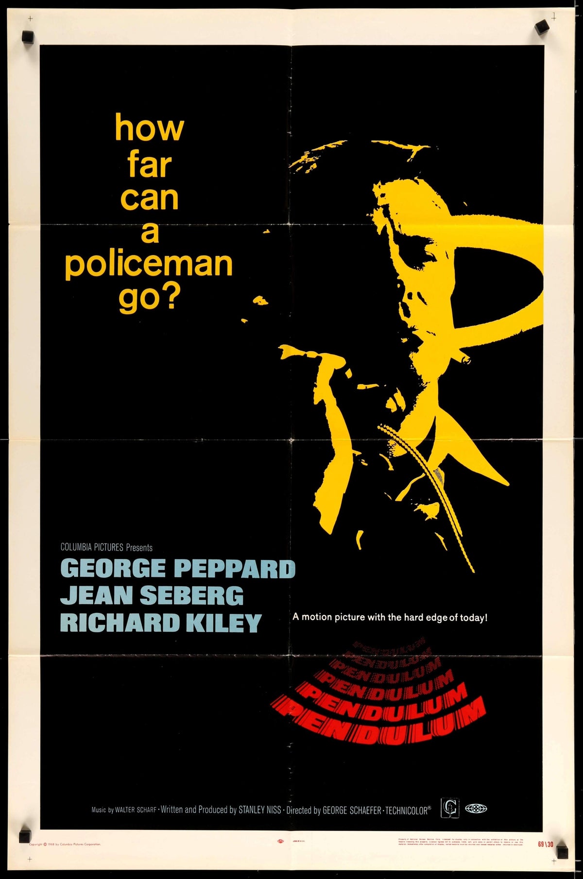 Pendulum (1969) original movie poster for sale at Original Film Art - Vintage Movie Posters