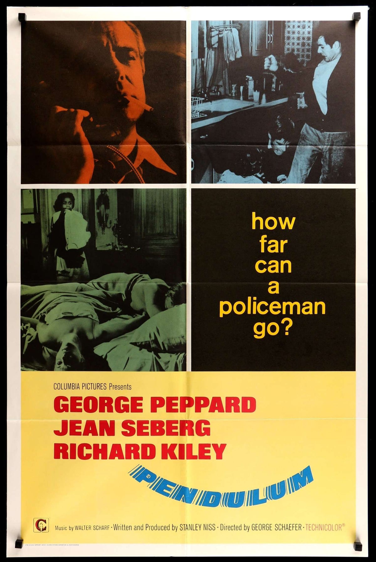 Pendulum (1969) original movie poster for sale at Original Film Art