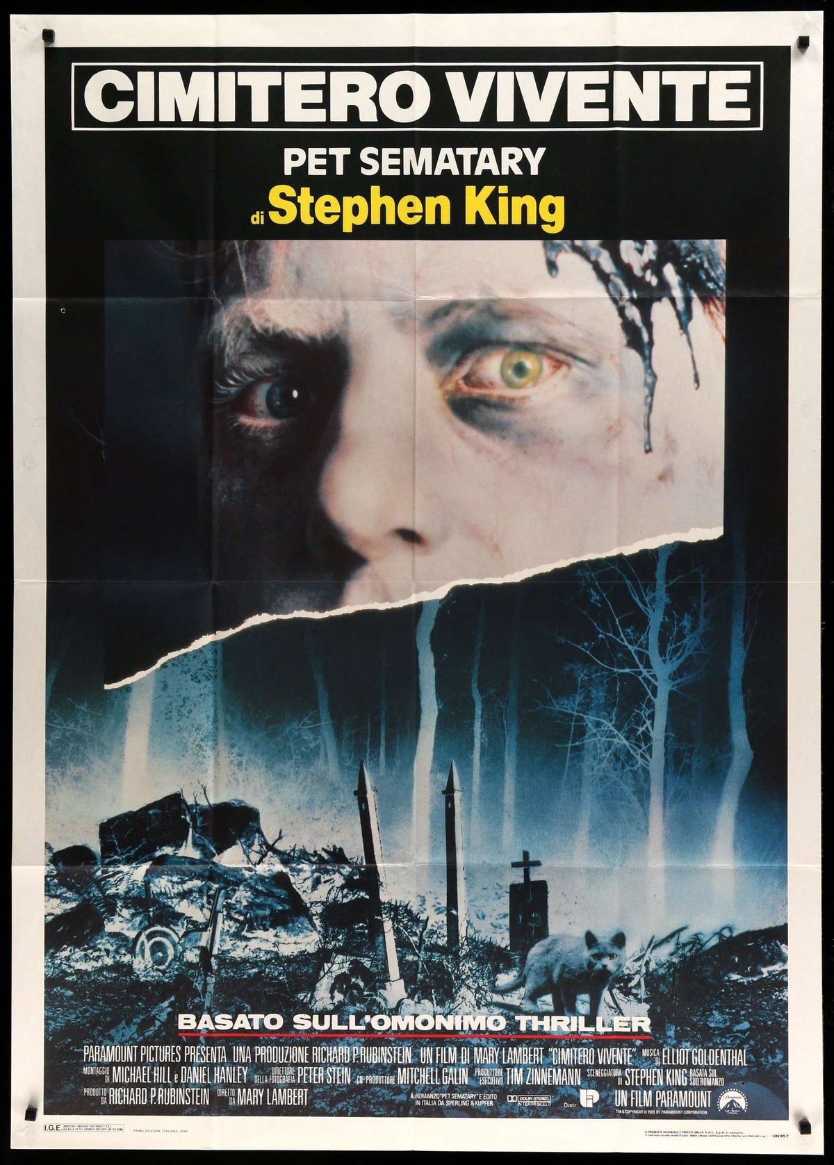 Pet Sematary (1989) original movie poster for sale at Original Film Art - Vintage Movie Posters