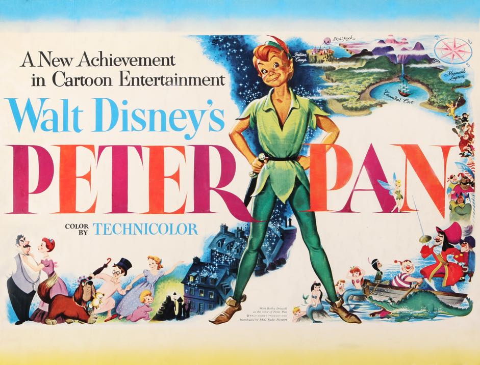 Peter Pan (1953) original movie poster for sale at Original Film Art - Vintage Movie Posters