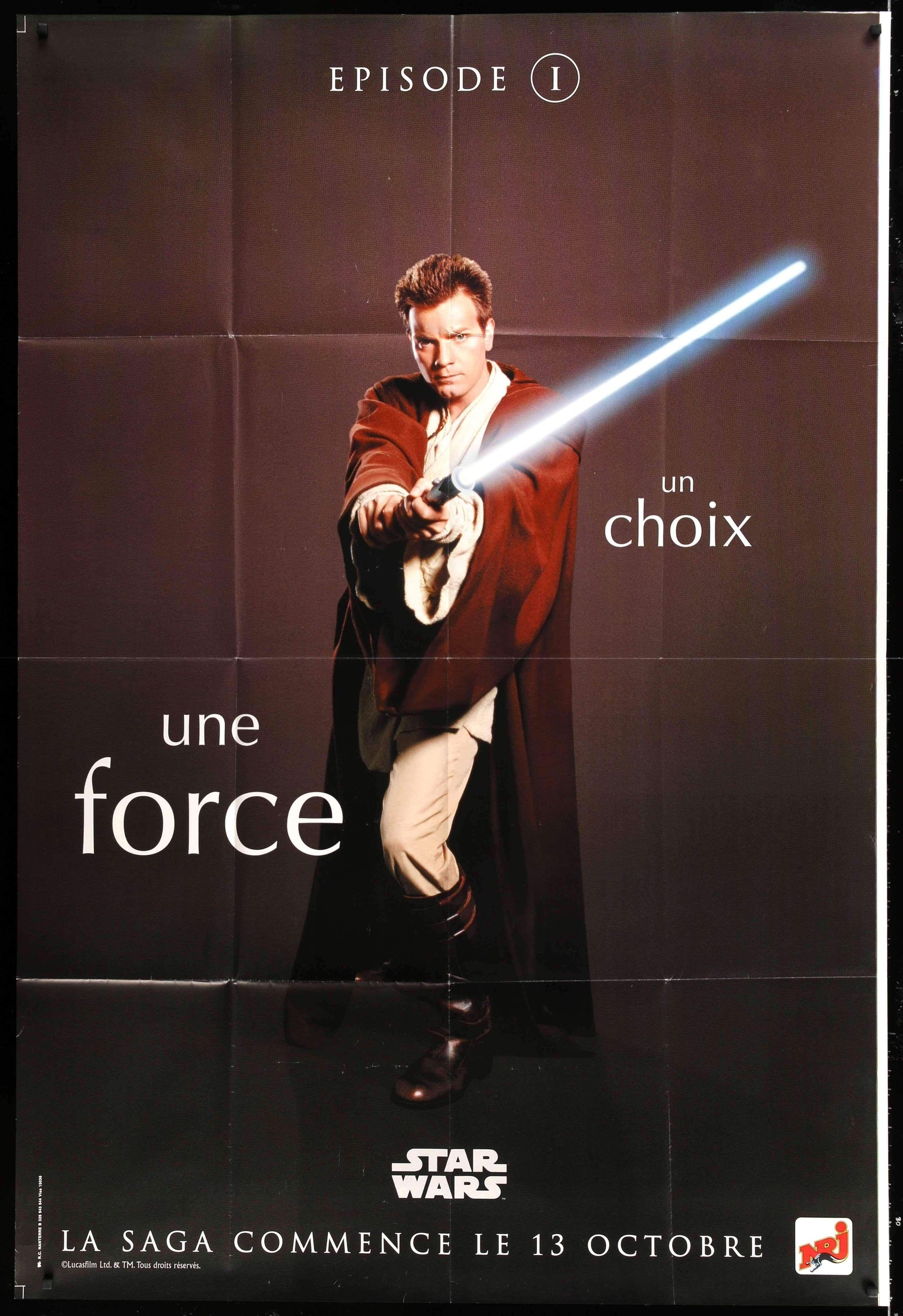 Star Wars: The Phantom Menace (1999) Original French Movie Poster