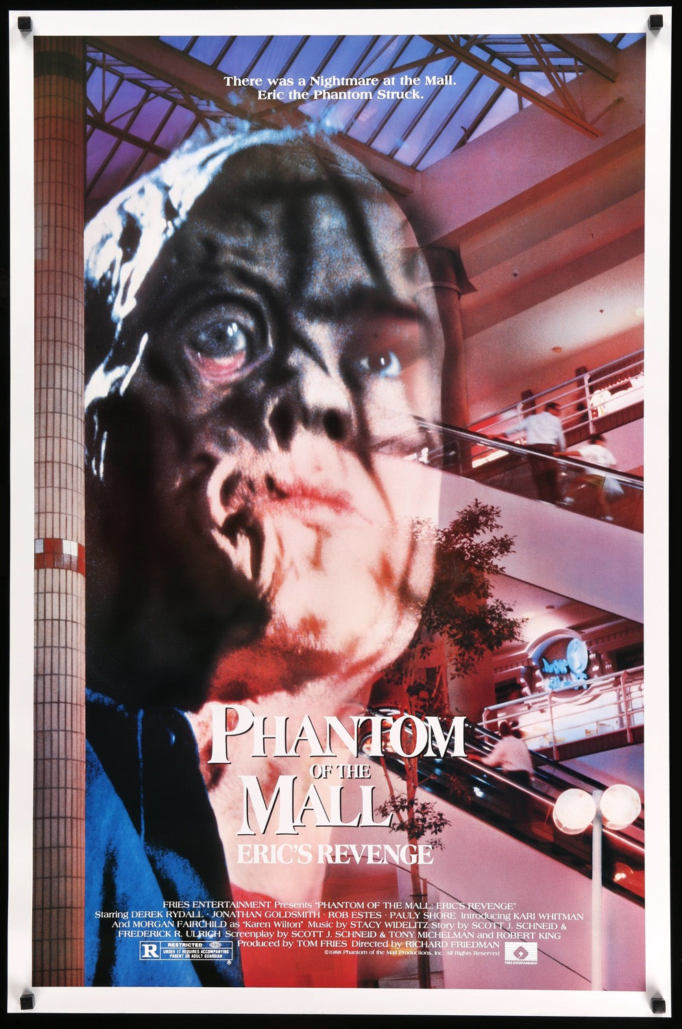 Phantom of the Mall: Eric&#39;s Revenge (1989) original movie poster for sale at Original Film Art