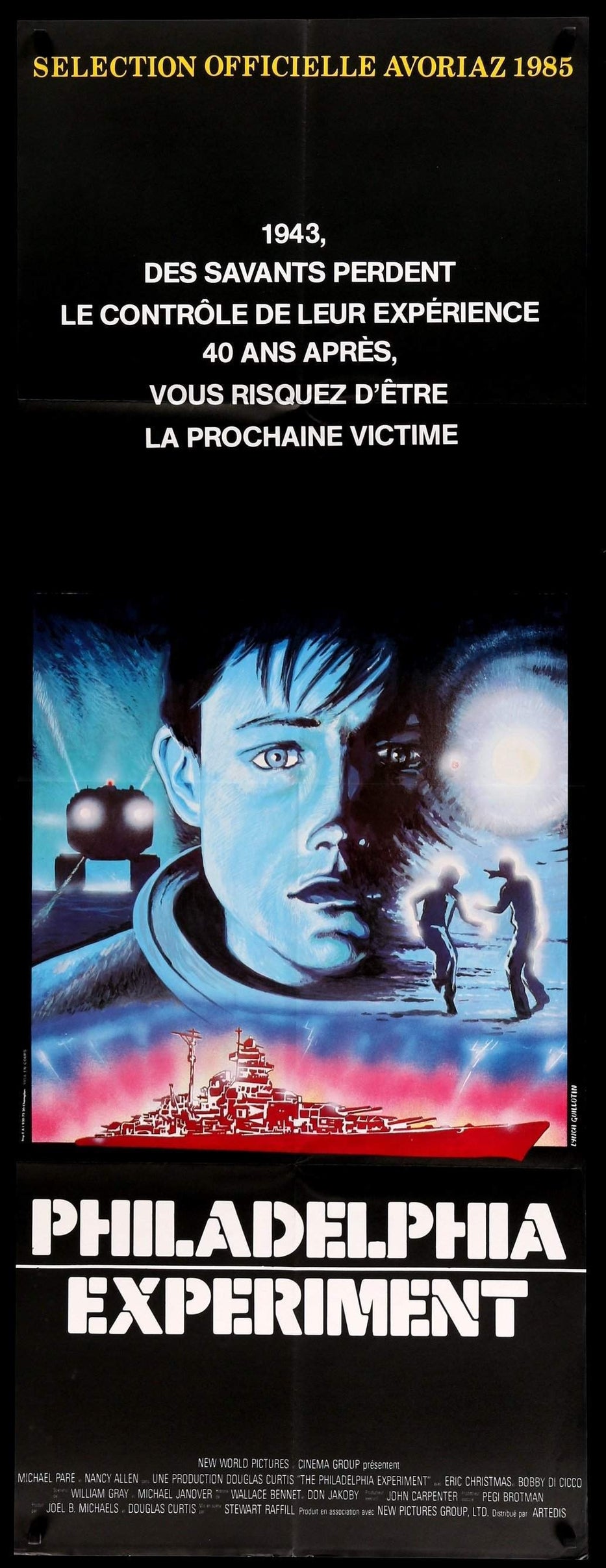 The Philadelphia Experiment (1984) Original French Movie Poster