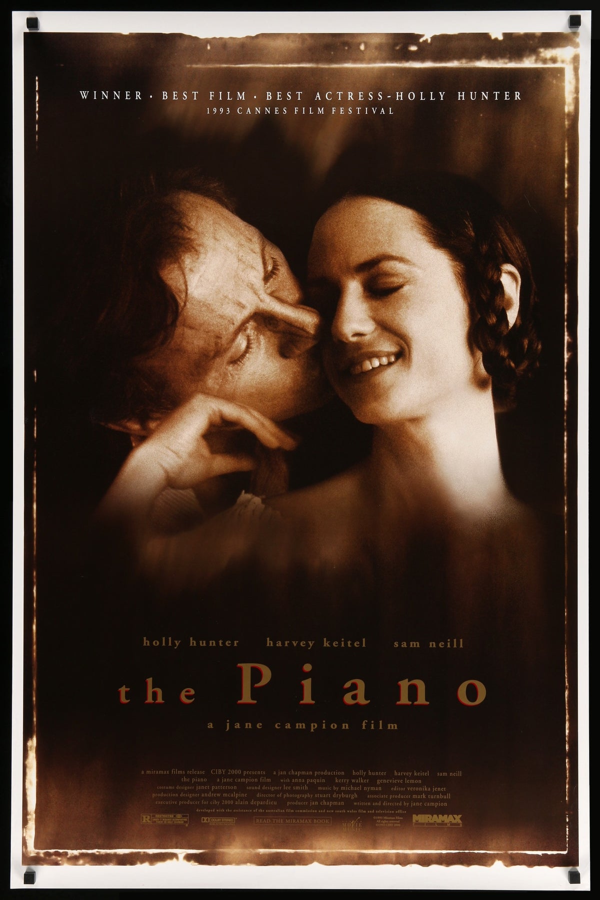 Piano (1993) original movie poster for sale at Original Film Art - Vintage Movie Posters